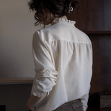 Elsie Frill Ecru Shirt