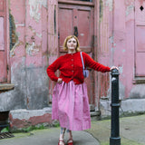 Ada Lambswool Cardigan Berry Red