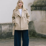 Short Belted Trench Coat