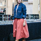 Red Cotton Tina Skirt