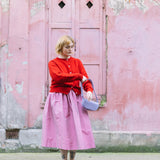 Ada Lambswool Cardigan Berry Red
