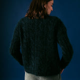 Cara Cable Knit Jumper in Green