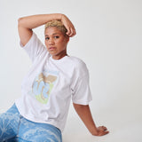 Organic Cotton T-shirt with Elle Guest Print