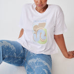 Women's High Waist Blue Jeans | Laser Print | Sustainable | Fanfare