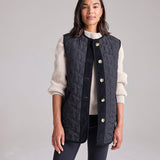 Quilted Gilet in Black