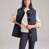 Quilted Gilet in Black