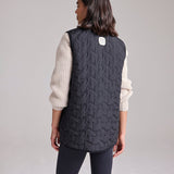 Quilted Gilet in Black