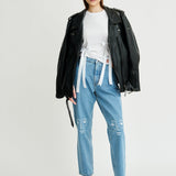 Women's Embroidered Blue Jeans | Sustainable | Fanfare