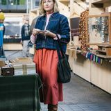 Red Cotton Tina Skirt