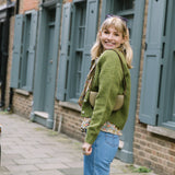 Ada Lambswool Cardigan Green