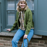 Ada Lambswool Cardigan Green