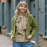 Ada Lambswool Cardigan Green