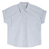 Ticking Stripe Short Sleeve Shirt by Albaray