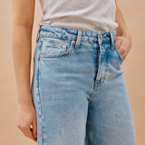 Light Wash Full Length Wide Length Jeans