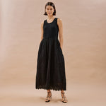 Jersey & Embroidery Dress by Albaray