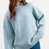 Blue Merino Wool Jumper