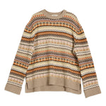 Wool blend fair isle jumper featuring timeless knit pattern and cosy fit