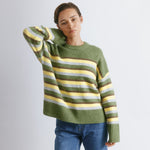 Green Striped Jumper by Albaray