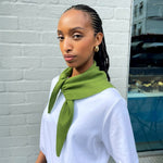 Green Wool Scarf by Albaray