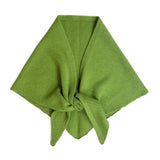 Green Wool Triangle Scarf