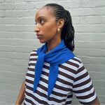 Blue Wool Scarf by Albaray