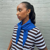 Blue Wool Scarf by Albaray