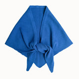Blue Wool Triangle Scarf