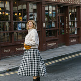 Black & White Gingham Tina Skirt
