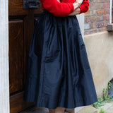 Black Silk Tina Skirt
