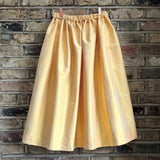 Yellow Silk Tina Skirt