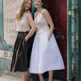 White Cotton Tina Skirt