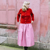 Ada Lambswool Cardigan Berry Red