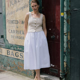 White Cotton Tina Skirt