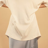Aiko Organic Cotton T-Shirt with Blue Trim