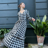 The Macro Gingham Felicity Dress