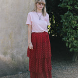 The Eclipse Skirt in Red