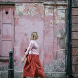 Red Cotton Tina Skirt