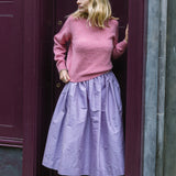 Lilac Silk Tina Skirt