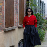 Black Silk Tina Skirt