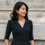 Jumpsuit in black soft crepe