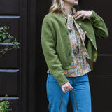 Ada Lambswool Cardigan Green