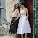 White Cotton Tina Skirt
