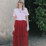 The Eclipse Skirt in Red