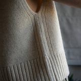 Raye Ecru Knitted Vest