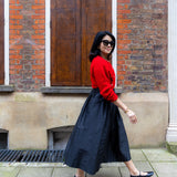 Black Silk Tina Skirt