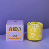EAT: Fresh Essential Oil Scented Candle & Glass Set