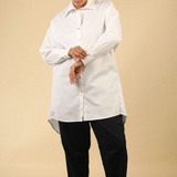 White Heidi Oversized Cotton Shirt