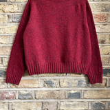 Ada Donegal Style Sweater Claret Red