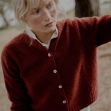 Ada Lambswool Cardigan Red Madder