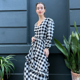 The Macro Gingham Felicity Dress